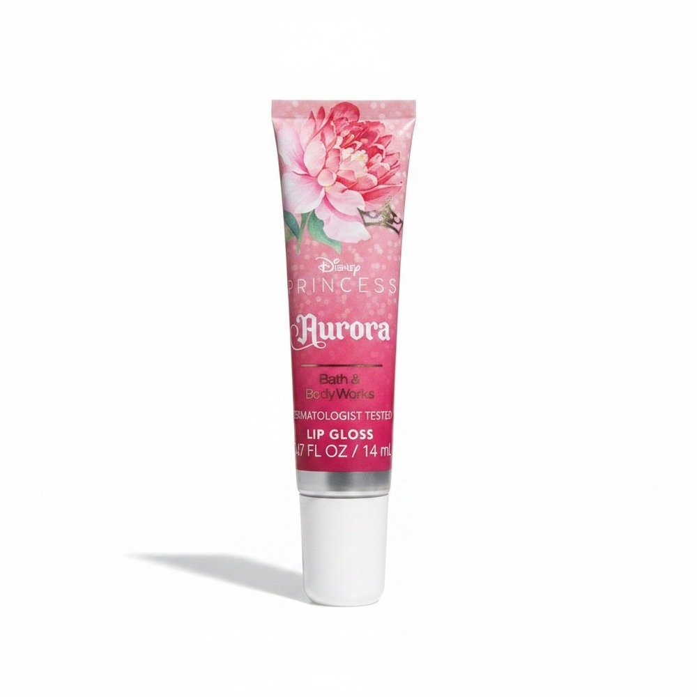 Bath & Body Works Disney Princess Aurora Lip Gloss‎ Pink 0.47oz New